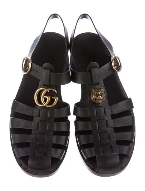 gucci gg rubber sandals